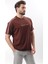 Acı Kahve Bisiklet Yaka Baskılı Erkek T-Shirt E7110 5