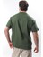 Haki Bisiklet Yaka Baskılı Erkek T-Shirt E7110 5
