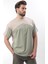 Bej Overfit Garnili Erkek T-Shirt E7104 1