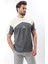 Ekru Overfit Garnili Erkek T-Shirt E7104 2