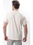 Ekru Overfit Garnili Erkek T-Shirt E7104 4