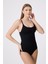 COSMİC ALIŞVERİŞ Slip Zıbın Korse - Alttan Çıtçıtlı, Göbek ve Bel Toparlayıcı, Çıkarılabilir Askılı Body Atlet Siyah 1