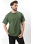 Haki Baskılı Nakış Detaylı Erkek T-Shirt E7108 3