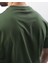Haki Baskılı Nakış Detaylı Erkek T-Shirt E7108 4