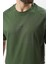 Haki Baskılı Nakış Detaylı Erkek T-Shirt E7108 5