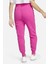 Sportswear Tech Fleece Standart Fit Mid Rise Jogger Kadın Eşofman Altı Fuşya 2