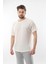 Ekru Bisiklet Yaka Erkek T-Shirt E7128 1