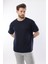 Lacivert Bisiklet Yaka Erkek T-Shirt E7128 1