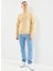 Erkek Bej Bisiklet Yaka Klasik Fit Sweatshirt 5