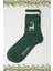Kadın Yeniyıl Desenli Soket Çorap Yeşil 1