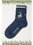 Kadın Yeniyıl Desenli Soket Çorap Lacivert 1