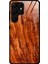 Samsung Galaxy S25 Ultra Ahşap Dokulu Tpu+Temperli Cam Arka Telefon Kapağı (Yurt Dışından) 1