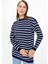 Çizgili Basic Triko Tunik-Lacı 5