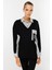 Çizgili Gömlek Detaylı Tunik-Siyah 5