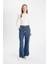 Wide Leg Kargo Yüksek Bel Uzun Jean Pantolon C7326AX24AU 2