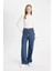 Wide Leg Kargo Yüksek Bel Uzun Jean Pantolon C7326AX24AU 4