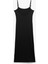 Slim Fit Ince Askılı Uzun Elbise 4