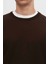 Ds Damat Regular Fit Kahverengi Tüylenme Yapmayan Bisiklet Yaka Triko Kazak 5HF06ORT12004 4