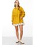 Kapüşon Detaylı Kapitone Sweatshirt-Safran 2