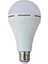 Elektrik Kesilince De Çalışan 9 Watt LED Ampul, Şarjlı LED Ampul Kendini Şarj Eden E27 Duy LED Ampul 3