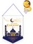 Kumaş Ramazan Banner Hoşgeldin Ramazan Flama + Peri LED - Hoşgeldin Ramazan Sarkıt - Ramazan Flama 1