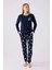3056 Kadın Every Thing Uzun Kollu Pijama Takım 1