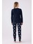3056 Kadın Every Thing Uzun Kollu Pijama Takım 5