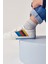 White Rainbow Stripe Strap Touch Fastening Taban Erkek Çocuk Ayakkabı 1
