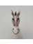 Otantik Zebra Maske Ahşap El Yapımı Afrika 30 cm Duvar Bahçe Cafe Süsleri 3