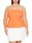 Plus Size Poplin Peplum Strapleztop 2
