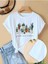 Kaktüs Desen Baskılı Basic T-Shirt 1