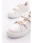 B1005 Kadin Aksesuarli Kemer Detayli Sneakers Ayakkabi 4