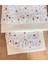 Bebek %100 Pamuk Çift Taraflı Pike ve Poplin Fırfırlı Nevresim Takımı _pike Hasır-Ekru/poplin Çiçek DESEN_100*150 3