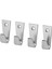 4 Adet Metal Duvar Askısı Ikea 4'lü Set Askı Duvar Kancası Askılık Gri Renk Kanca 2