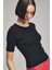 Basic Kollu Triko Bluz Siyah 11543677000 4