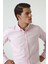 Slim Fit Pembe Armürlü Düğmeli Yaka Pamuklu Gömlek 5HC02ORT07265 2