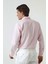Slim Fit Pembe Armürlü Düğmeli Yaka Pamuklu Gömlek 5HC02ORT07265 4