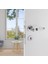 Topkapı Kristal Krom Rozetli Wc Kapı Kolu 1