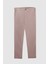 Slim Fit Bej Armürlü Yan Beli Lastikli Esnek Likralı Yandan Cepli Chino Pantolon 2HCC3ORT20001 4