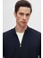 Ds Damat Slim Fit Lacivert Yarım Fermuarlı Triko Kazak 3