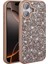 Apple iPhone 16 Kılıf Parlak Taşlı Tasarım Pırlanta Kapak - Gri 5