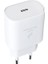 Samsung Galaxy M51 M52 5g M53 5g M54 5g Uyumlu 25W Turbo Hızlı Şarj Aleti Cihazı Adaptörü(Başlık) Pd Beyaz 1
