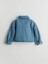 Lcw Kids Indigo Yıldız Nakışlı Kız Çocuk Jean Ceket T T 2