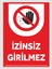 İzinsiz Girilmez Tabela Levhası 24X34 cm 4mm Pvc 1