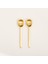 Lotus Pirinç Dekoratif Obje 14 cm Mat Altın 3