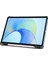 Honor Pad X8A İle Uyumlu 11 İnç Üçgen Standlı Kalem Bölmeli Tablet Kılıfı 5