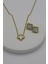Yonca Model Van Cleef Altın Kaplama Çerçeve ve Zincir (Kolye & Bileklik & Küpe) 3'lü Set 5