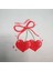 Sweet Cherries Desenli Kırmızı Saçaklı Kırlent Kılıfı 2