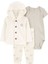 Layette Bebek 3'lü Hırkalı Set Renkli 1