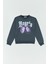 Angel ve Kelebek Baskılı Kız Çocuk Sweatshirt 1